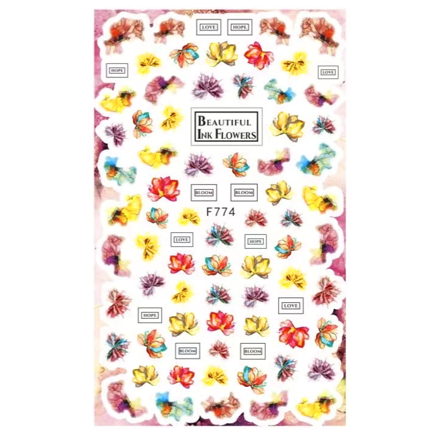 Nail Sticker - Flowers - F774