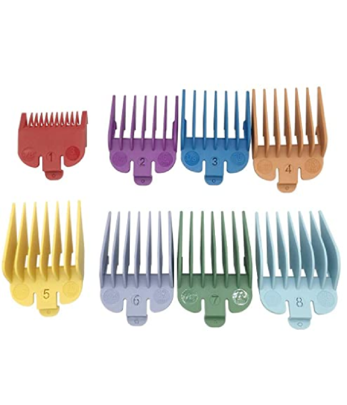 Wahl 8-Pack Colour Coded Cutting Guides WA53152 - 1/8" to 1"