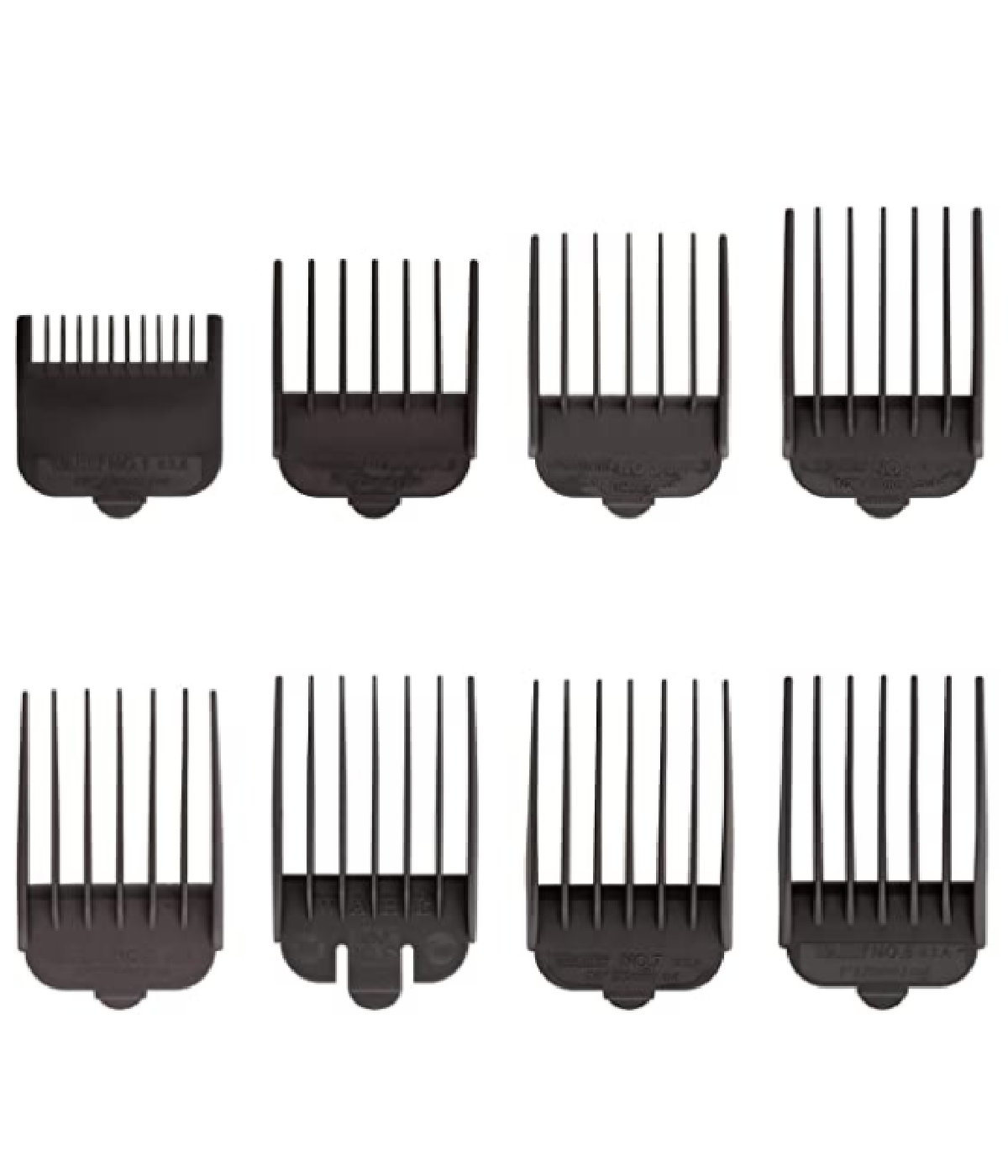 Wahl 8-Pack Black Cutting Guides WA53153 - 1/8" to 1"