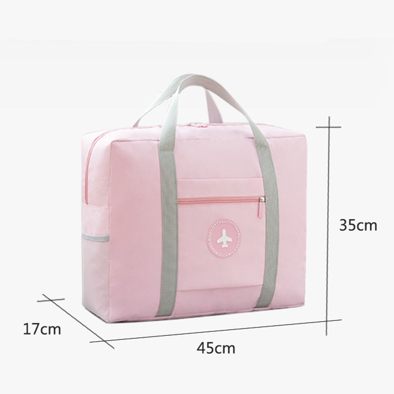 New Women Trolley Case Boarding Bag Large Capacity Folding Travel Bag Organizer Clothing Storage Bag Abroad Luggage Sorting Bag