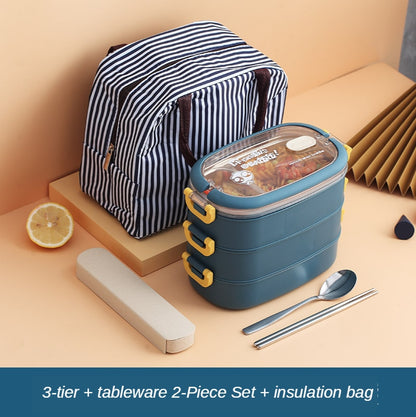 Stainless Steel Insulated Lunch Box Student School Multi-Layer Lunch Box Tableware Bento Food Container Storage Breakfast Boxes