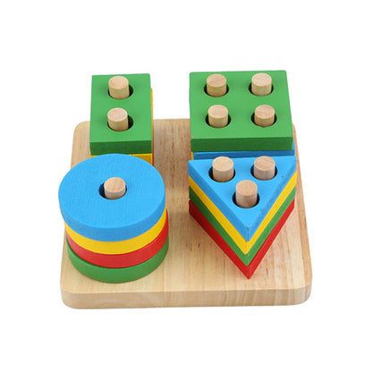 Wooden Math Toys Puzzle Baby Kids Learning Toy Preschool Early Childhood Education Montessori Game For Toddlers Children