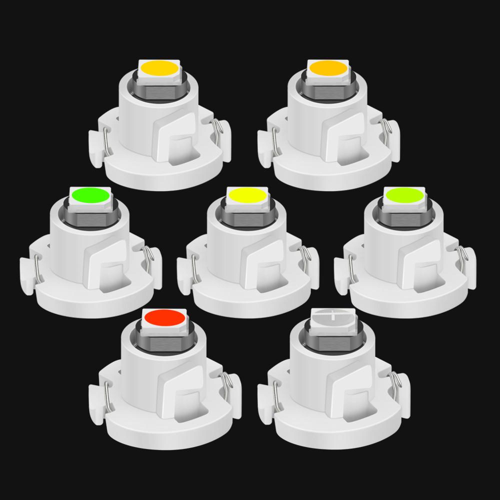 10Pcs Super Bright T3 T4.2 T4.7 Led Bulb Canbus Car Interior Lights Indicator Dashboard Warming Instrument 3030SMD Lamps