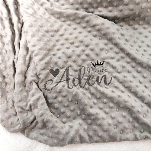 Name Personalised Newborn Baby Blanket Swaddling Baby Bedding Set Swaddle Soft Fleece Toddler Crib Bed Stroller Blanket