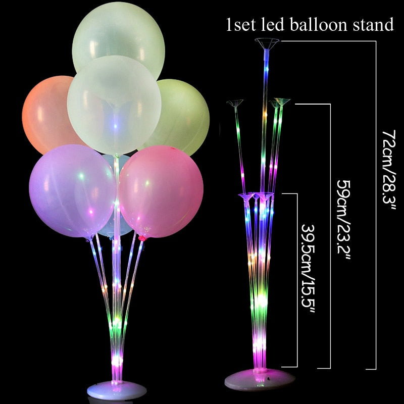 1set 14 Tubes Balloon Holder Balloons Stand Column Confetti Balloon Kids Birthday Party Baby Shower Wedding Decoration Supplies