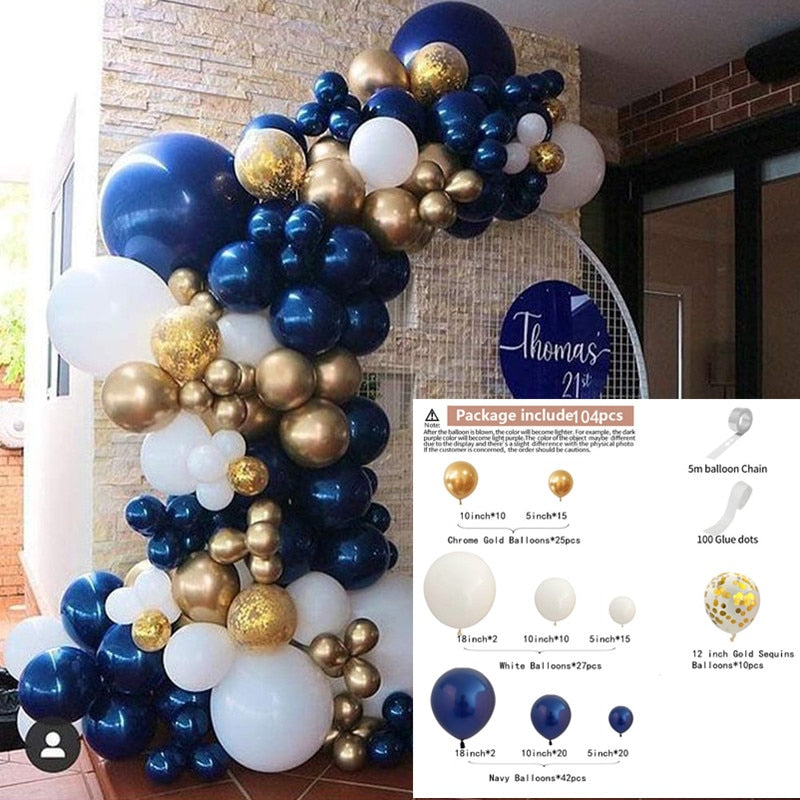 Morandi Color Balloon Chain Set Birthday Party Wedding New Year Decoration Supplies Macaron Ballon Combination