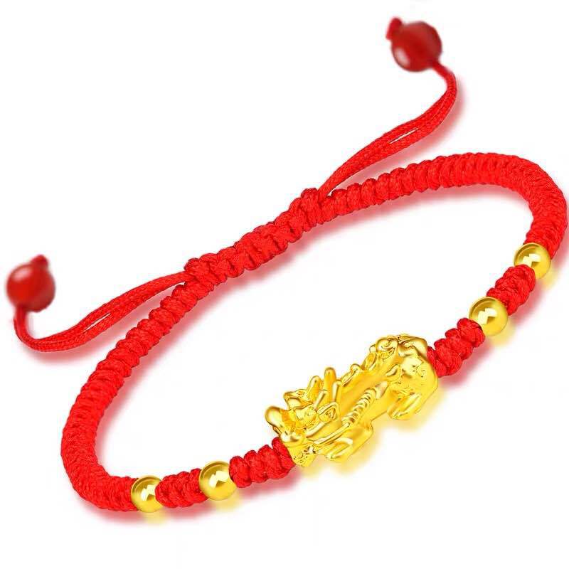 Feng Shui Men&#39;s Lucky Prayer Beads Bracelet for Men Women Wristband Gold Color Pixiu Wealth and Good Luck Changing Bracelets