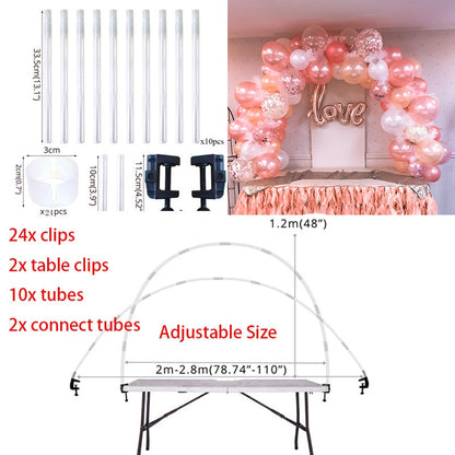 Balloon Arch Adjustable Balloon Arch Stand Kit for Birthday Decorations Baby Shower Balloons Accessories Wedding Decor Globos