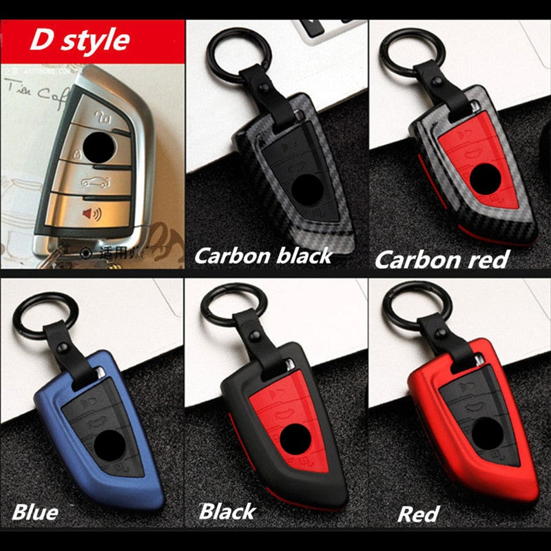 Fashion ABS Carbon fiber Car Remote Key Case Cover For BMW 1 2 3 4 5 6 7 Series X1 X3 X4 X5 X6 F30 F34 F10 F07 F20 G30 F15 F16