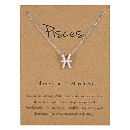 12 Zodiac Horoscope Female Star Sign Constellation Pendant Gold Chain Leo Choker Necklaces for Women Jewelry Collier