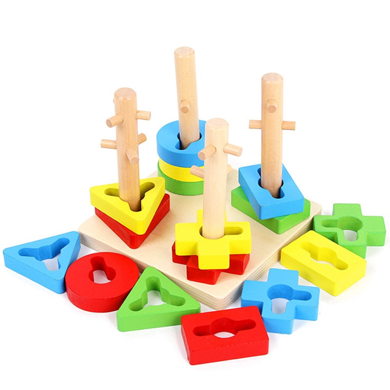 Wooden Math Toys Puzzle Baby Kids Learning Toy Preschool Early Childhood Education Montessori Game For Toddlers Children