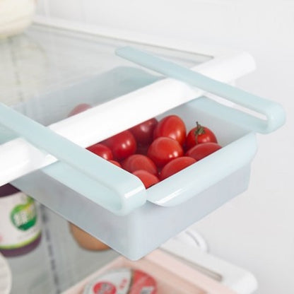 Mini ABS Slide Kitchen Fridge Freezer Space Saver Organization Storage Rack Bathroom Shelf