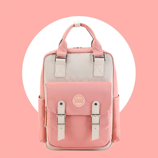 TINYAT Women&#39;s school laptop backpack Youth Donut backpacks High School Bag for teenage girl backpack Kids Book Bag Mochila