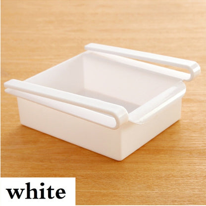 Mini ABS Slide Kitchen Fridge Freezer Space Saver Organization Storage Rack Bathroom Shelf