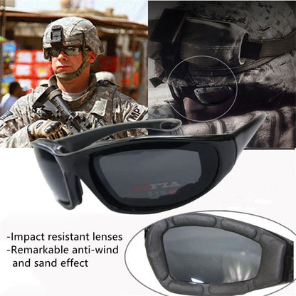 Riding Motorcycle Sunglasses Outdoor Sports Cycling Goggles Bike Black Frame Eyewear Windproof Lightproof Motorbike Men Eyewear