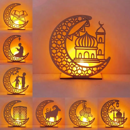 EID Mubarak Banner Balloon Wooden Pendant Ramadan Decoration Islam Muslim Party Decor Eid Al Adha Ramadan And Eid Ramadan Kareem