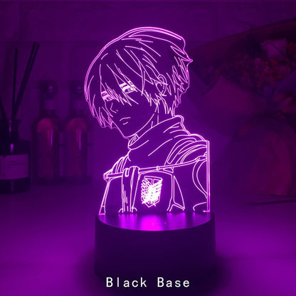 Acrylic Table Lamp Anime Attack on Titan for Home Room Decor Light Cool Kid Child Gift Manga AOT Night Light Attack on titan