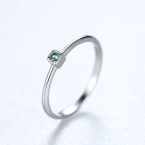 PAG&amp;MAG Created Emerald VVS Bague Rings 925 Sterling Silver Stackable Ring For Women Green Gemstone joyas de plata 925 mujer