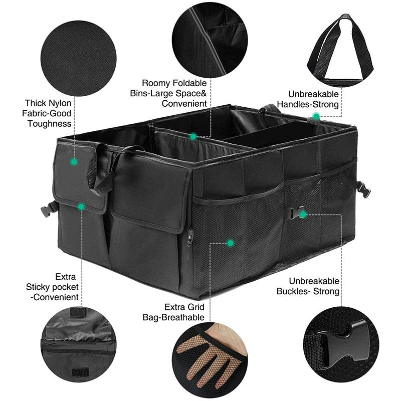 Car Trunk Organizer Eco-Friendly Super Strong &amp; Durable Collapsible Cargo Storage Box For Auto Trucks SUV Trunk Box / Box