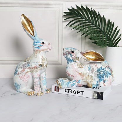 Easter Decor Kids Room Decoration Children&#39;s Room Fairy Garden Rabbit Home Figurines Kawaii Room Decor Figurines For Interior