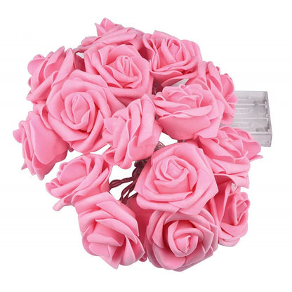 USB/Battery Operated 10/20/40 LED Rose Flower String Lights Artificial Flower Bouquet Garland for Valentine's Day Wedding Party