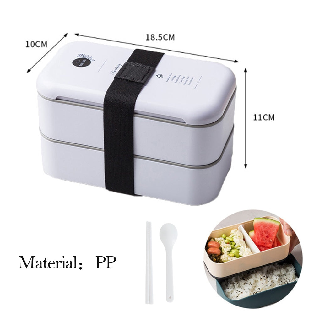 Xiaomi Youpin 304 Stainless Steel Lunch Box Bento Box 2layers Microwae Heating Lunch Container Food Storage Box