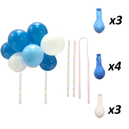 10pcs/Set 5 Inch Balloon Cake Topper Rose Gold Balloon Cake Toppers for Baby Shower Birthday Party Wedding Decorations