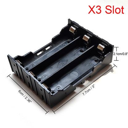 New DIY ABS 18650 Power Bank Cases 1X 2X 3X 4X 18650 Battery Holder Storage Box Case 1 2 3 4 Slot Batteries Container Hard Pin