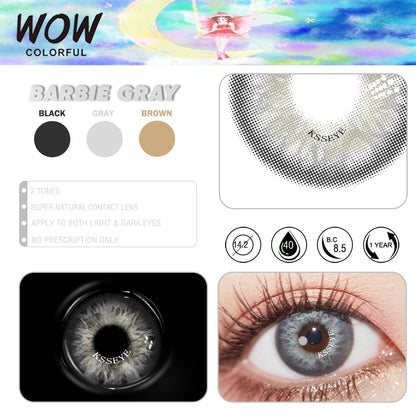 Ksseye 1Pair(2pcs) Taylor OMG Bigbarbie Natural Soft Color Contact lenses For Eyes  Contact lens Beautiful Pupil Cosmetic lens