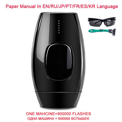 1800000 Flash Permanent IPL Epilator Hair Removal depiladora facial Laser photoepilator Painless Hair Remover Multilingual manua