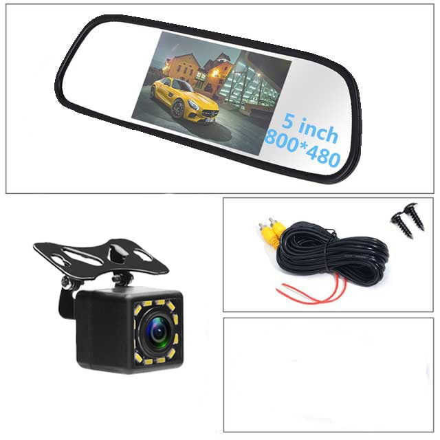 Reverse Parking System 7 inch TFT LCD Screen Car Monitor Rearview Backup Mirror with Night Vision Rearview Camera