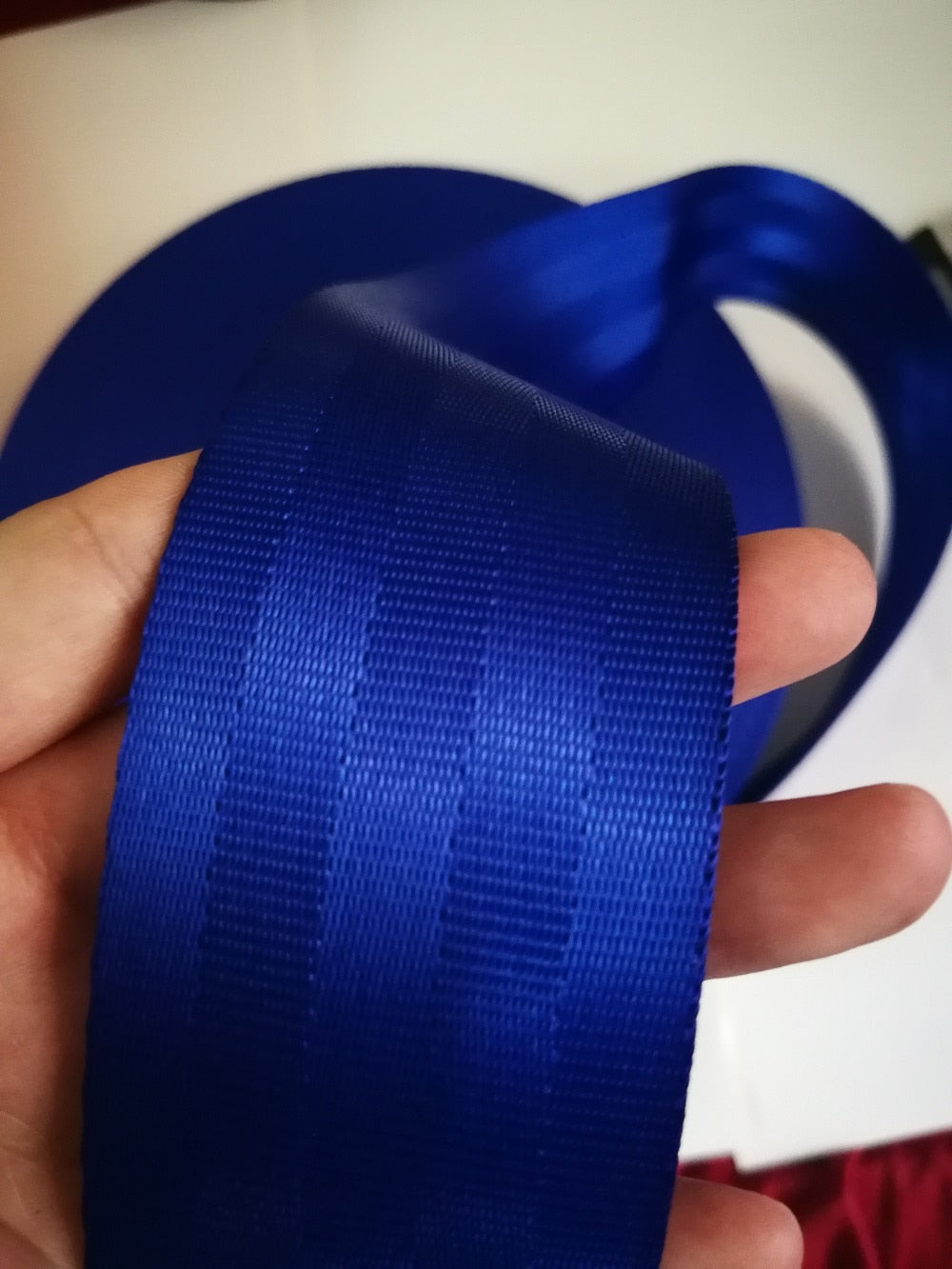 Blue 3M-30M car modified seat belt webbing 3C standard certified child safety belt car accessories