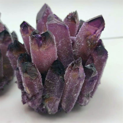 300-800g Natural purple ghost quartz crystal cluster healing crystals raw gemstone specimen for home&amp;office decoration Synthetic