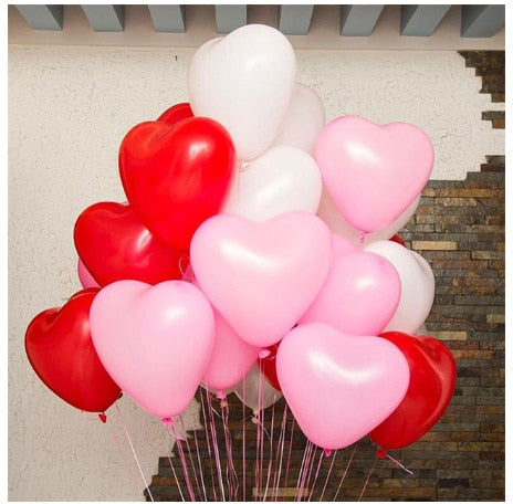MMQWEC 1pc Red Love Balloons Love Foil Letters Balloon I Love You Heart Baloon Valentine&#39;s Day Marriage Wedding Party Decoration