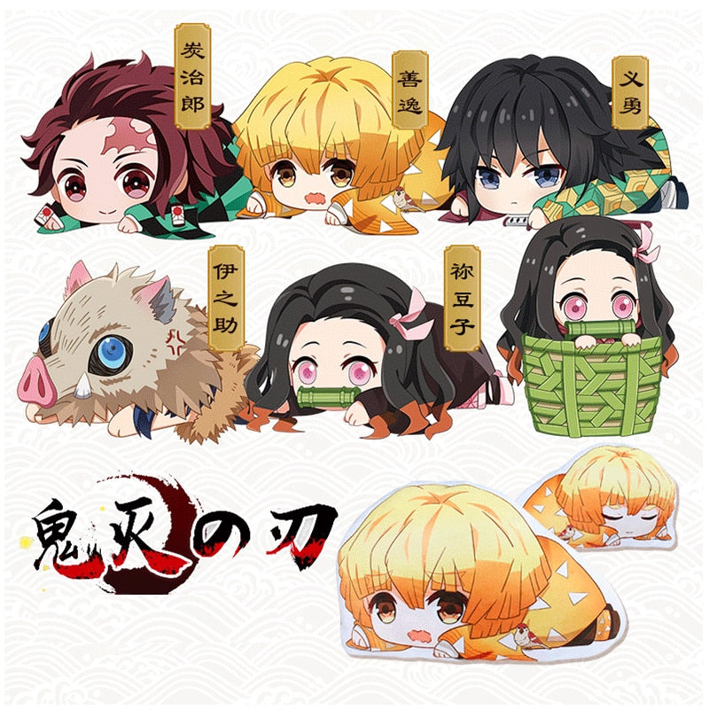 Anime Demon Slayer Kimetsu no Yaiba Kamado Nezuko Cosplay Doll Plush Stuffed Cushion Throw Pillow Toy Gift NEW Nezuko Tanjirou