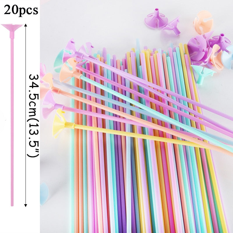 1set 14 Tubes Balloon Holder Balloons Stand Column Confetti Balloon Kids Birthday Party Baby Shower Wedding Decoration Supplies