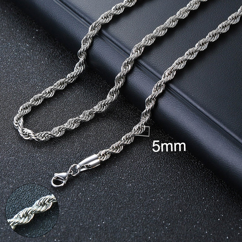 Vnox Cuban Chain Necklace for Men Women, Basic Punk Stainless Steel Curb Link Chain Chokers,Vintage Gold Tone Solid Metal Collar