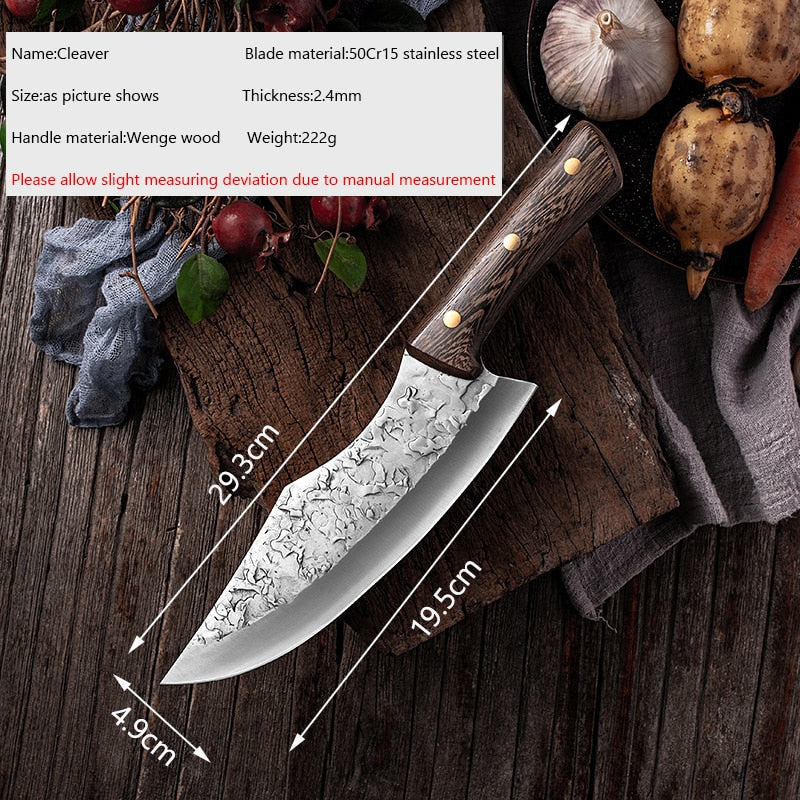 Forging Boning Knife Japanese Knife Handmade Steel Kitchen Boning Knives Chef Slicing Utility Santoku Butcher Cleaver