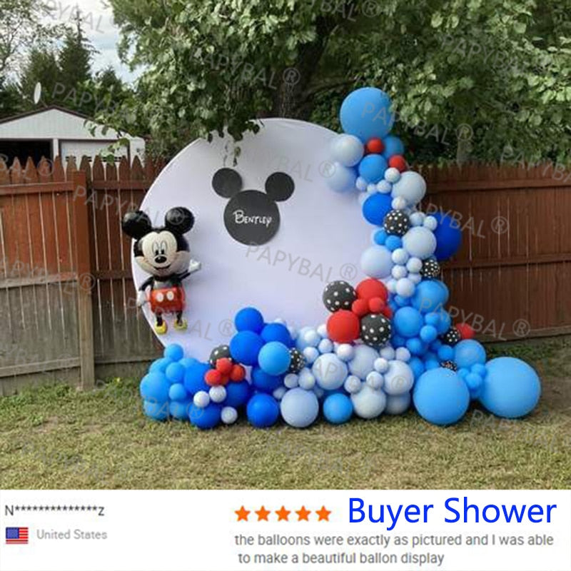 1Set Mickey Mouse Party Balloons Set Arch Garland Kit For Birthday Wedding Decoration Supplies Kids Gifts Baby Shower Globos