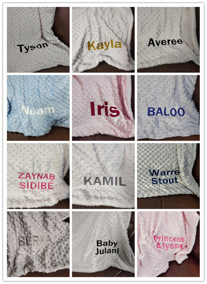 Name Personalised Newborn Baby Blanket Swaddling Baby Bedding Set Swaddle Soft Fleece Toddler Crib Bed Stroller Blanket