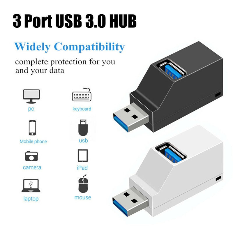 USB 3.0 HUB Adapter Extender Mini Splitter Box 3/4 Ports for PC Laptop Macbook Mobile Phone High Speed U Disk Reader for Xiaomi