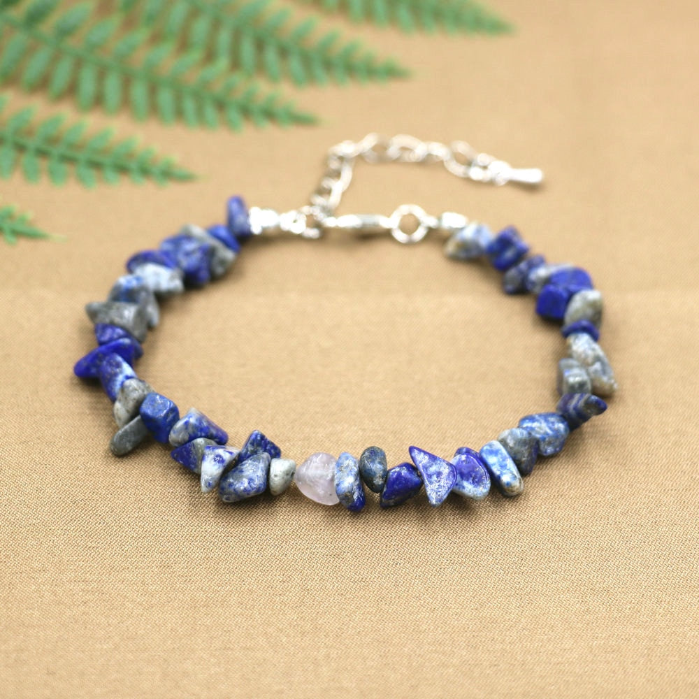 35 Styles Natural Chip Stone Women Bracelet Tiger Eye Lapis Lazuli Labradorite Beads Bracelets For Women Healing Energy Bracelet