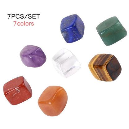 Natural 7 Colors/Set Yoga Energy Stone Chakra Stone Irregular Reiki Healing Crystals Stone Polished Individual Stones