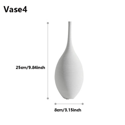 Simple Nordic Style Vases, Handmade Art Zen Vases, High-Quality Luxury Bedside Restaurant Decorations, Anniversary Gifts