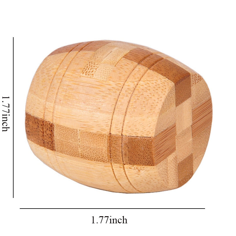 Wooden Kong Ming Lock Lu Ban Lock IQ Brain Teaser Educational Toy for Kids Children Montessori 3D Puzzles Game Unlock Toys Adult