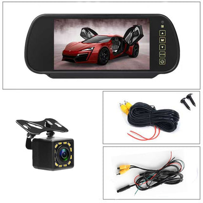 Reverse Parking System 7 inch TFT LCD Screen Car Monitor Rearview Backup Mirror with Night Vision Rearview Camera