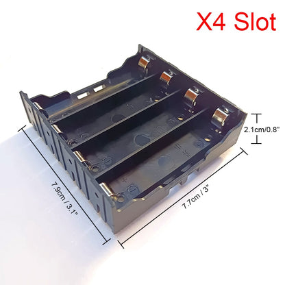 New DIY ABS 18650 Power Bank Cases 1X 2X 3X 4X 18650 Battery Holder Storage Box Case 1 2 3 4 Slot Batteries Container Hard Pin