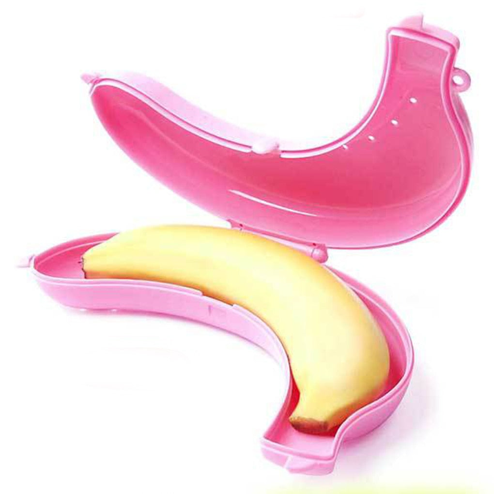 2022 Plastic Banana Protector Container Box Holder Case Food Lunch Fruit Storage Box for OutdoorTravel Cute Banana Case