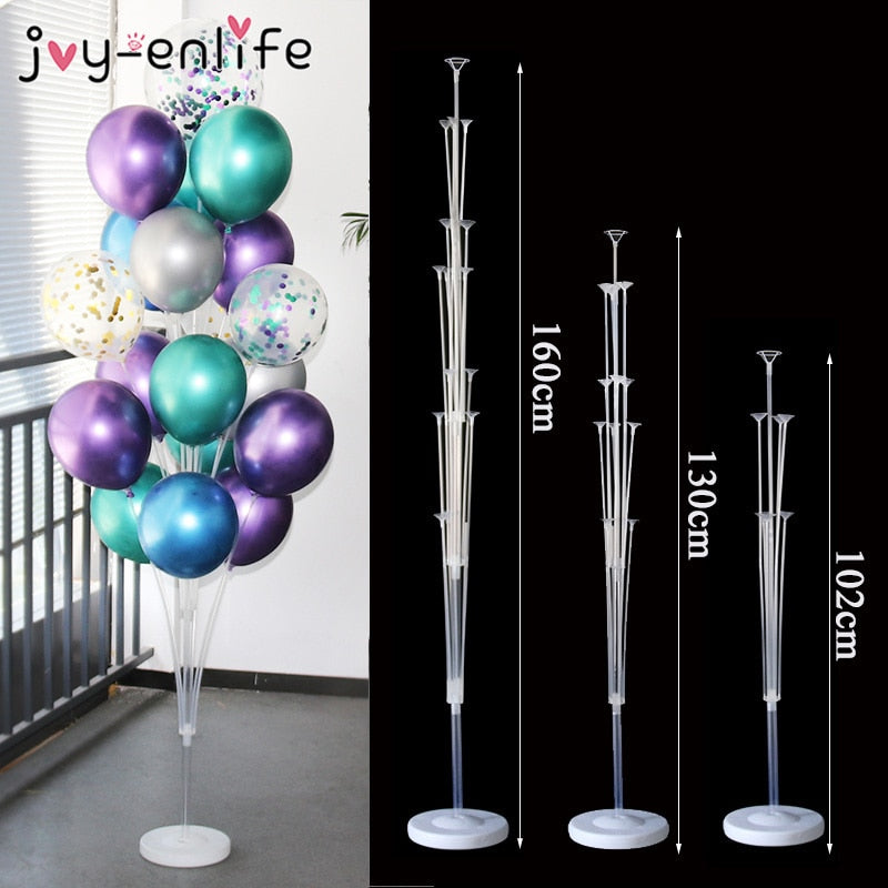 1set 14 Tubes Balloon Holder Balloons Stand Column Confetti Balloon Kids Birthday Party Baby Shower Wedding Decoration Supplies