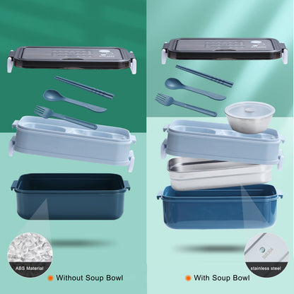 Xiaomi Youpin 304 Stainless Steel Lunch Box Bento Box 2layers Microwae Heating Lunch Container Food Storage Box